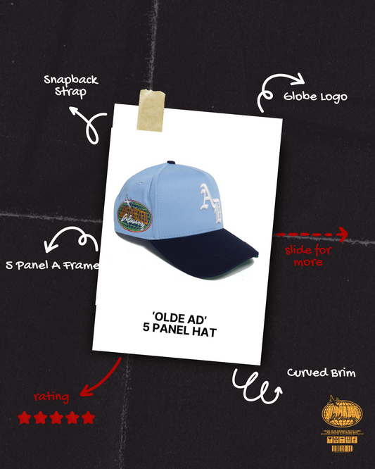 'OLDE E' 5 PANEL HAT